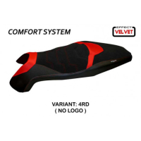 HOUSSE DE SELLE COMPATIBLE HONDA X-ADV (17-20) MODÈLE SWISS 2 VELVET - Logo : SANS LOGO, Couleur : ARGENT, Type : CONFORT