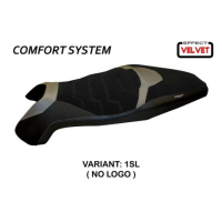 HOUSSE DE SELLE COMPATIBLE HONDA X-ADV (17-20) MODÈLE SWISS 2 VELVET - Logo : SANS LOGO, Couleur : ARGENT, Type : CONFORT