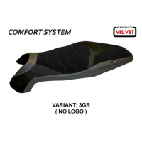 HOUSSE DE SELLE COMPATIBLE HONDA X-ADV (17-20) MODÈLE SWISS 3 VELVET - Type : CONFORT, Couleur : GRIS GRIS, Logo : SANS LOGO