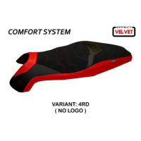 HOUSSE DE SELLE COMPATIBLE HONDA X-ADV (17-20) MODÈLE SWISS 3 VELVET - Logo : SANS LOGO, Couleur : ROUGE, Type : CONFORT
