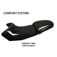 HOUSSE DE SELLE COMPATIBLE KTM 1190 ADVENTURE (13-16) MODÈLE FASANO 1 - Logo : AVEC LOGO, Couleur : GRIS GRIS, Type : CONFORT