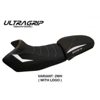 HOUSSE DE SELLE COMPATIBLE KTM 1190 ADVENTURE (13-16) MODÈLE FASANO 1 - Logo : AVEC LOGO, Couleur : BLANC, Type : CONFORT