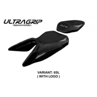 HOUSSE DE SELLE COMPATIBLE KTM 390 DUKE (17-22) MODÈLE HAITI - Logo : AVEC LOGO, Couleur : NOIR, Type : STANDARD