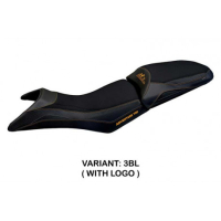 HOUSSE DE SELLE COMPATIBLE KTM 790 ADVENTURE S (19-20) MODÈLE MILO - Logo : AVEC LOGO, Couleur : NOIR, Type : CONFORT