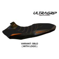 HOUSSE DE SELLE COMPATIBLE KTM 1290 SUPER ADVENTURE R (17-20) MODÈLE VESSY - Couleur : BLANC, Logo : AVEC LOGO, Type : ULTRAGRIP