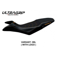 HOUSSE DE SELLE COMPATIBLE KTM 790 ADVENTURE R (19-20) MODÈLE ELK - Logo : AVEC LOGO, Couleur : BLANC-ORANGE, Type : CONFORT