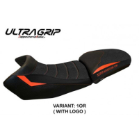 HOUSSE DE SELLE COMPATIBLE KTM 1290 SUPER ADVENTURE S - T (15-20) MODÈLE EDEN - Logo : AVEC LOGO, Couleur : BLANC, Type : CONFORT