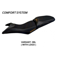 HOUSSE DE SELLE COMPATIBLE KTM 890 ADVENTURE (21-22) MODÈLE GELSO - Logo : AVEC LOGO, Couleur : NOIR, Type : CONFORT 