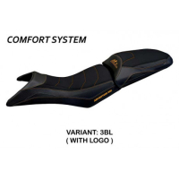HOUSSE DE SELLE COMPATIBLE KTM 890 ADVENTURE (21-22) MODÈLE GELSO - Logo : AVEC LOGO, Couleur : NOIR, Type : ULTRAGRIP 
