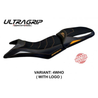 HOUSSE DE SELLE COMPATIBLE KTM 890 ADVENTURE (21-22) MODÈLE GELSO - Logo : AVEC LOGO, Couleur : NOIR, Type : ULTRAGRIP