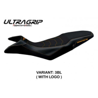 HOUSSE DE SELLE COMPATIBLE KTM 890 ADVENTURE R (21-22) MODÈLE MAZYR - Logo : AVEC LOGO, Couleur : BLANC, Type : CONFORT