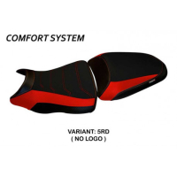 HOUSSE DE SELLE COMPATIBLE  KAWASAKI ER-6N / ER-6F (12-16) MODÈLE DAYTON 1 - Logo : AVEC LOGO, Couleur : JAUNE, Type : CONFORT