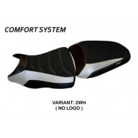HOUSSE DE SELLE COMPATIBLE  KAWASAKI ER-6N / ER-6F (12-16) MODÈLE DAYTON 1 - Logo : AVEC LOGO, Couleur : JAUNE, Type : CONFORT