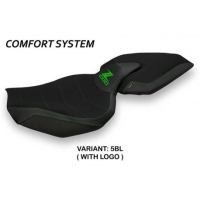 HOUSSE DE SELLE COMPATIBLE KAWASAKI Z 1000 (14-20) MODÈLE ELLOS 1 - Type : CONFORT, Logo : AVEC LOGO, Couleur : GRIS GRIS