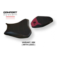HOUSSE DE SELLE COMPATIBLE KAWASAKI Z 900 (17-22) MODÈLE BRAN 3 CONFORT, NOIR, A - Logo : AVEC LOGO, Couleur : GRIS GRIS, Type : CONFORT