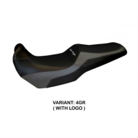 HOUSSE DE SELLE COMPATIBLE  KAWASAKI VERSYS 1000 (11-18) MODÈLE LAMPEDUSA COLOR - Couleur : ORANGE, Type : CONFORT, Logo : AVEC LOGO