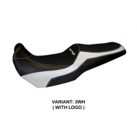 HOUSSE DE SELLE COMPATIBLE  KAWASAKI VERSYS 1000 (11-18) MODÈLE LAMPEDUSA COLOR - Couleur : ORANGE, Type : CONFORT, Logo : AVEC LOGO