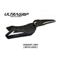 HOUSSE DE SELLE COMPATIBLE  KAWASAKI Z 1000 (10-13) MODÈLE BERNA TOTAL BLACK - Couleur : ORANGE, Logo : AVEC LOGO, Type : ULTRAGRIP