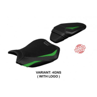 HOUSSE DE SELLE COMPATIBLE KAWASAKI Z H2 (20-22) MODÈLE ARGOS - Logo : AVEC LOGO, Couleur : VERT, Type : CONFORT