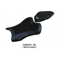 HOUSSE DE SELLE COMPATIBLE KAWASAKI NINJA ZX 10 R (21-22) MODÈLE DEXTER - Logo : AVEC LOGO, Couleur : VERT BLANC, Type : CONFORT