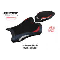 HOUSSE DE SELLE COMPATIBLE KAWASAKI NINJA ZX 10 R (21-22) MODÈLE DEXTER - Couleur : VERT, Type : CONFORT, Logo : AVEC LOGO