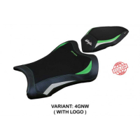 HOUSSE DE SELLE COMPATIBLE KAWASAKI NINJA ZX 10 R (21-22) MODÈLE DEXTER - Logo : AVEC LOGO, Couleur : VERT, Type : CONFORT