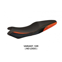 HOUSSE DE SELLE COMPATIBLE KAWASAKI ER-6N / ER-6F (05-11) MODÈLE LONDRA 1 - Logo : AVEC LOGO, Couleur : NOIR, Type : CONFORT