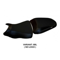 HOUSSE DE SELLE COMPATIBLE  KAWASAKI ER-6N / ER-6F (12-16) MODÈLE LEEDS 1 - Logo : AVEC LOGO, Couleur : NOIR, Type : STANDARD 