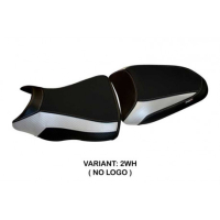 HOUSSE DE SELLE COMPATIBLE  KAWASAKI ER-6N / ER-6F (12-16) MODÈLE LEEDS 1 - Couleur : BLANC, Type : STANDARD, Logo : AVEC LOGO