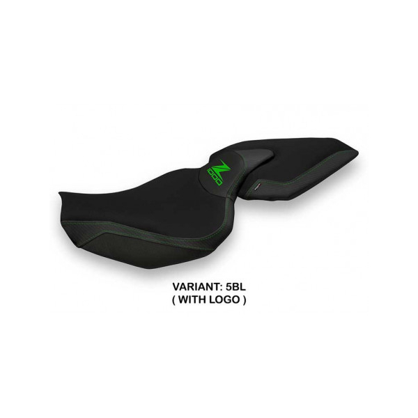 HOUSSE DE SELLE COMPATIBLE  KAWASAKI Z 1000 (14-20) MODÈLE MELLBY 1 - Couleur : VERT, Type : STANDARD, Logo : AVEC LOGO