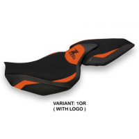 HOUSSE DE SELLE COMPATIBLE  KAWASAKI Z 1000 (14-20) MODÈLE MELLBY 1 - Couleur : ORANGE, Type : STANDARD, Logo : AVEC LOGO