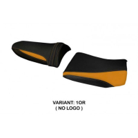 HOUSSE DE SELLE COMPATIBLE KAWASAKI Z 1000 (03-06) MODÈLE POZZUOLI 1 - Logo : AVEC LOGO, Couleur : ORANGE, Type : CONFORT