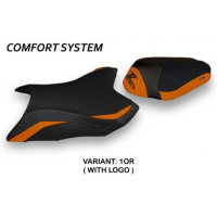HOUSSE DE SELLE COMPATIBLE  KAWASAKI Z 800 (13-16) MODÈLE KEMI - Logo : AVEC LOGO, Couleur : NOIR, Type : CONFORT