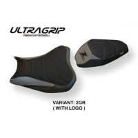 HOUSSE DE SELLE COMPATIBLE  KAWASAKI Z 900 (17-22) MODÈLE ARAD 1 - Logo : AVEC LOGO, Couleur : GRIS GRIS, Type : STANDARD