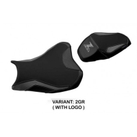 HOUSSE DE SELLE COMPATIBLE  KAWASAKI Z 900 (17-22) MODÈLE SUHL 1 - Couleur : NOIR, Logo : AVEC LOGO, Type : ULTRAGRIP