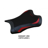 HOUSSE DE SELLE COMPATIBLE KAWASAKI NINJA ZX 10 RR (21-22) MODÈLE GAREN - Couleur : NOIR, Logo : AVEC LOGO, Type : ULTRAGRIP