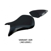 HOUSSE DE SELLE COMPATIBLE  KAWASAKI NINJA ZX 6 R (07-08) MODÈLE ANDUJAR - Logo : AVEC LOGO, Couleur : BLEU, Type : CONFORT