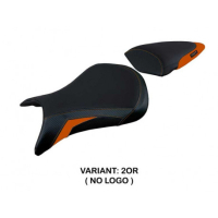 HOUSSE DE SELLE COMPATIBLE  KAWASAKI NINJA ZX 6 R (07-08) MODÈLE ANDUJAR - Logo : AVEC LOGO, Couleur : BLEU, Type : CONFORT