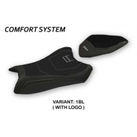 HOUSSE DE SELLE COMPATIBLE KAWASAKI NINJA ZX 6 R (19-20) MODÈLE ANADIA - Couleur : NOIR, Type : CONFORT, Logo : AVEC LOGO