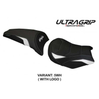 HOUSSE DE SELLE COMPATIBLE LE MODÈLE KAWASAKI NINJA 650 (17-22) SIHU - Type : CONFORT, Logo : AVEC LOGO, Couleur : VERT BLANC