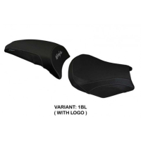 HOUSSE DE SELLE COMPATIBLE LE MODÈLE KAWASAKI NINJA 650 (17-22) SIHU - Logo : AVEC LOGO, Couleur : NOIR, Type : STANDARD