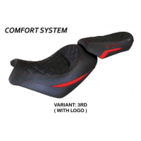 HOUSSE DE SELLE COMPATIBLE KAWASAKI VULCAN (14-22) MODÈLE TAIPEI - Logo : AVEC LOGO, Couleur : VERT, Type : CONFORT