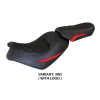 HOUSSE DE SELLE COMPATIBLE KAWASAKI VULCAN (14-22) MODÈLE TAIPEI - Logo : AVEC LOGO, Couleur : VERT, Type : CONFORT