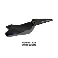 HOUSSE DE SELLE COMPATIBLE  KAWASAKI Z 1000 (10-13) MODÈLE BERNA 2 - Logo : AVEC LOGO, Couleur : BLANC, Type : STANDARD