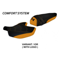 HOUSSE DE SELLE COMPATIBLE KAWASAKI Z 1000 (07-09) MODÈLE AMATRICE 2 - Logo : AVEC LOGO, Couleur : NOIR, Type : CONFORT