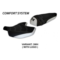 HOUSSE DE SELLE COMPATIBLE KAWASAKI Z 1000 (07-09) MODÈLE AMATRICE 2 - Logo : AVEC LOGO, Couleur : NOIR, Type : CONFORT