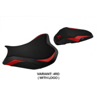 HOUSSE DE SELLE COMPATIBLE  KAWASAKI Z 900 (17-22) MODÈLE SHARA - Couleur : NOIR, Type : CONFORT, Logo : AVEC LOGO