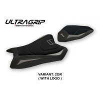 HOUSSE DE SELLE COMPATIBLE  KAWASAKI NINJA ZX 6 R (19-20) MODÈLE TOMAR - Logo : AVEC LOGO, Couleur : NOIR, Type : ULTRAGRIP