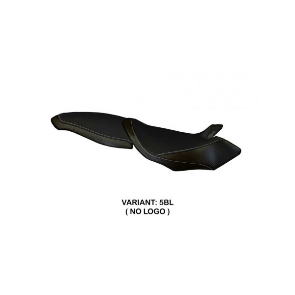 HOUSSE DE SELLE COMPATIBLE  MV AGUSTA BRUTALE 990R / 1078RR / 1090RR (07-15) MOD - Type : STANDARD, Logo : AVEC LOGO, Couleur : ARGENT