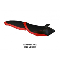 HOUSSE DE SELLE COMPATIBLE  MV AGUSTA BRUTALE 990R / 1078RR / 1090RR (07-15) MOD - Logo : AVEC LOGO, Couleur : ARGENT, Type : STANDARD